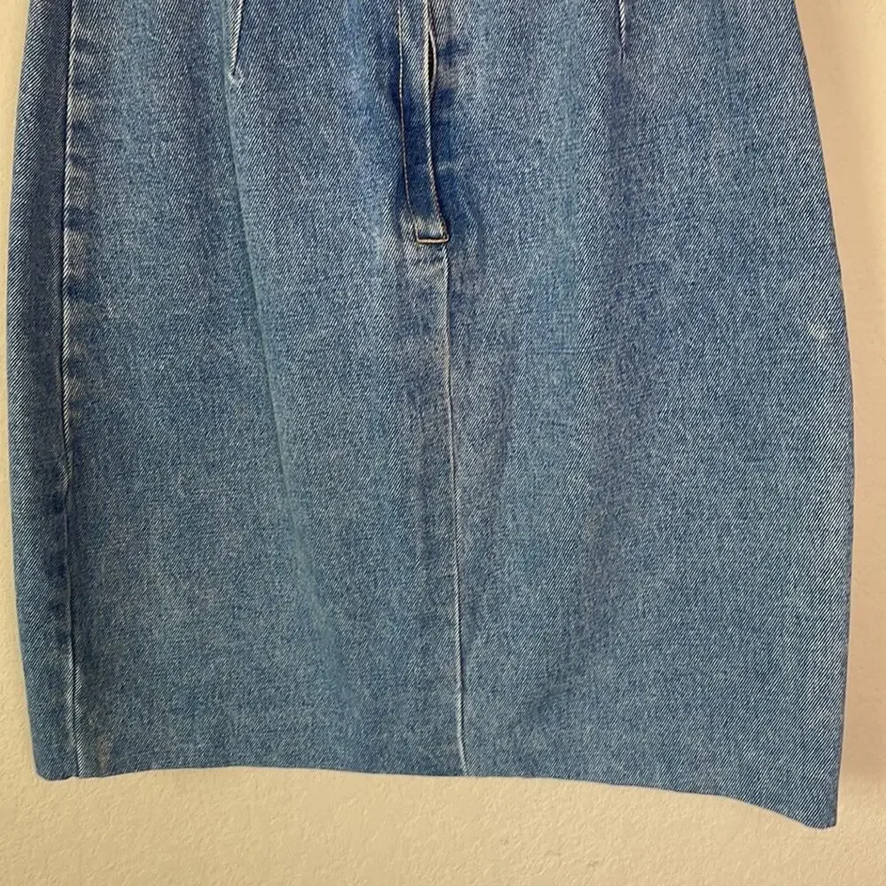 Vintage 90’s Union Bay stonewash denim pencil skirt junior’s 11